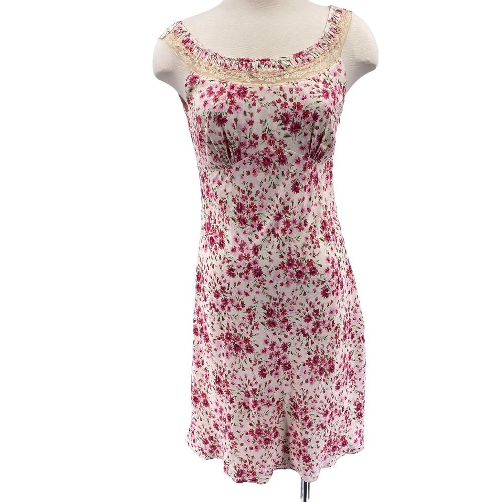 Ann Taylor Loft Y2K floral fit flare dress size 5 cottagecore prairie